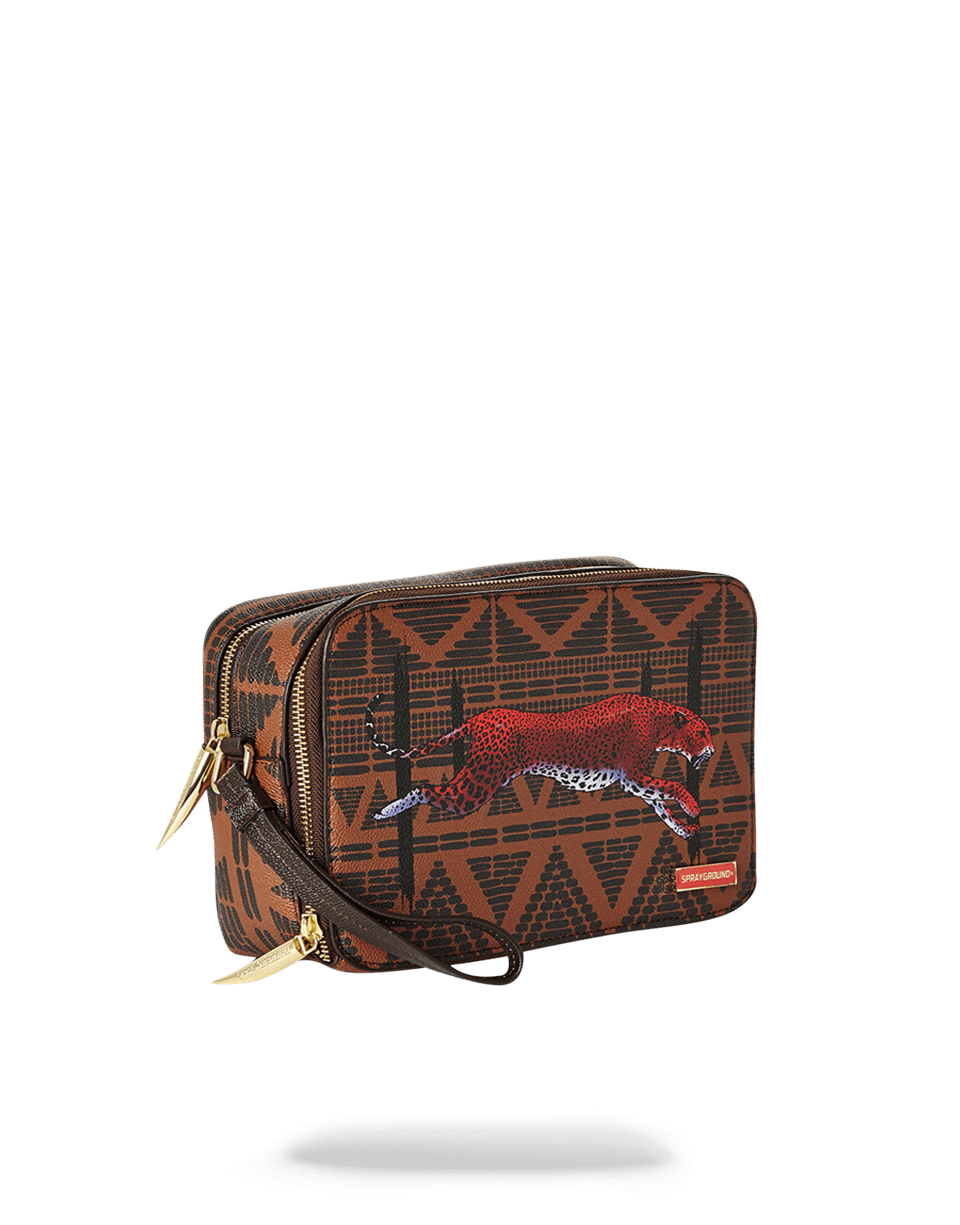 LEOPARDS IN PARIS TOILETRY AKA MONEY BAG
